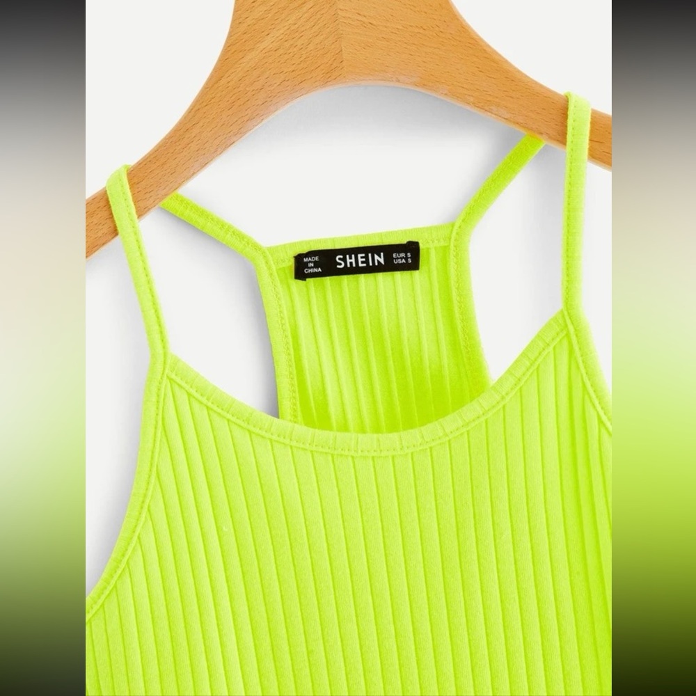 3/$50 | SHEIN Ribbed Racerback Cropped Cami Top - Picture 5 of 12